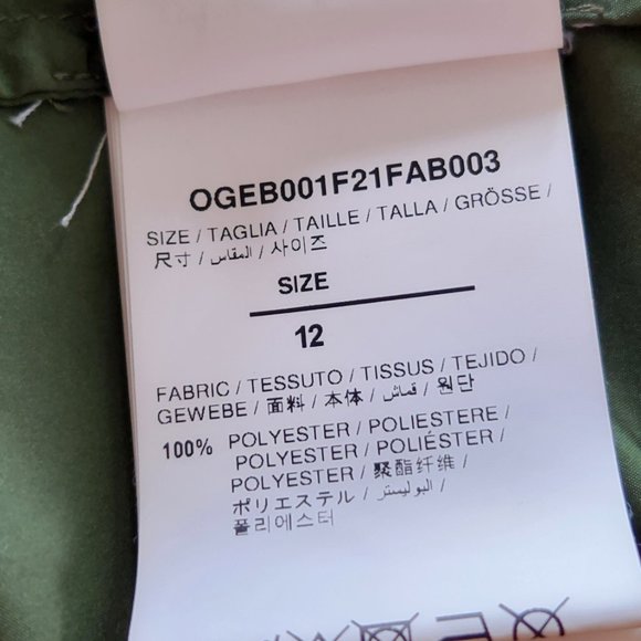 Off-White hooded waterproof windbreaker/jacket/rain coat Sz 12 - Picture 7 of 8